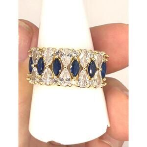Bomb Party Gold Sapphire September 2025 Nights That Spoke Wonders Ring Size 10